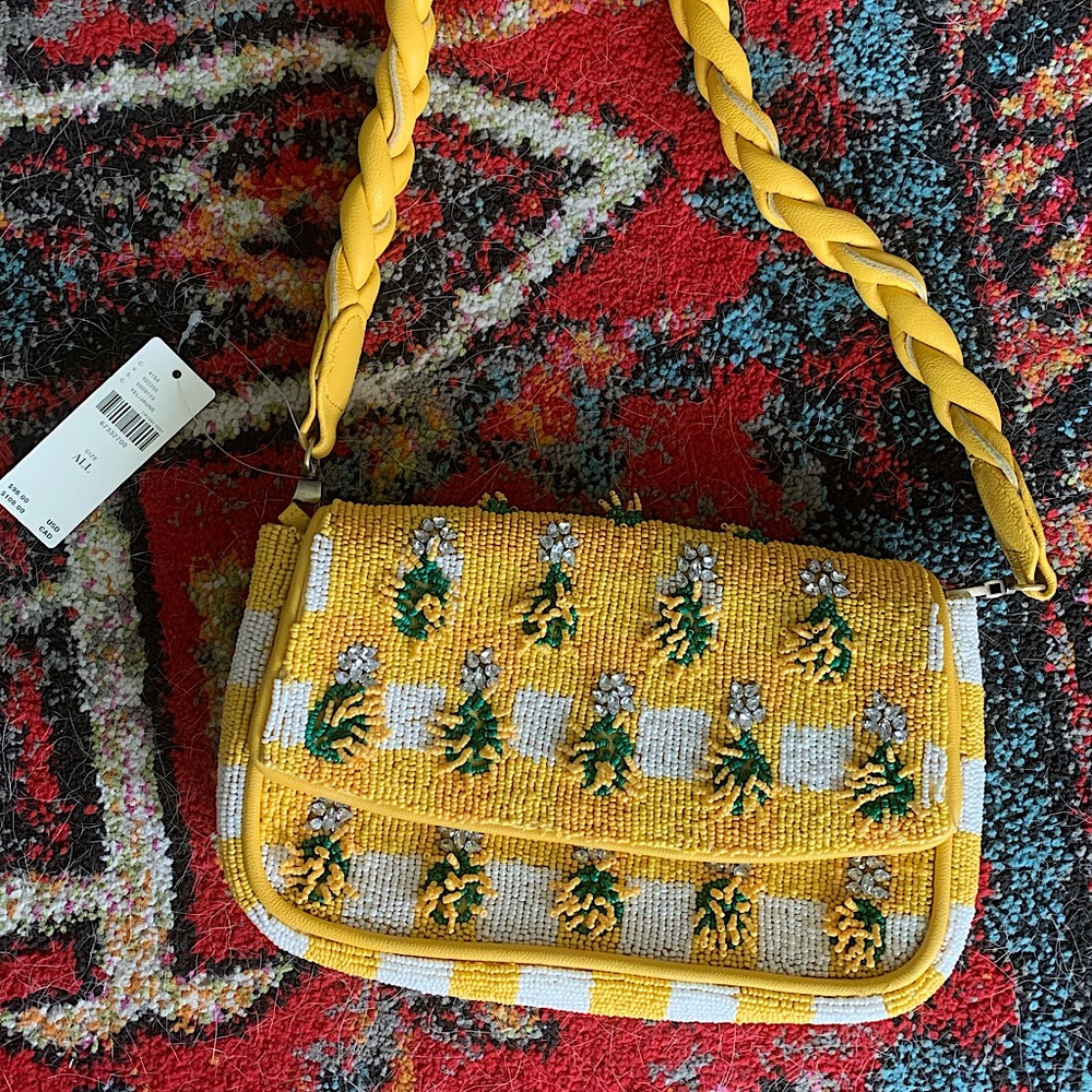Anthropologie beaded shoulder bag ⭐️